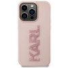 Karl Lagerfeld KLHCP15X3DMBKCP Θήκη Hardcase για Apple iPhone 15 Pro Max, 3D Rubber Glitter Logo, ροζ