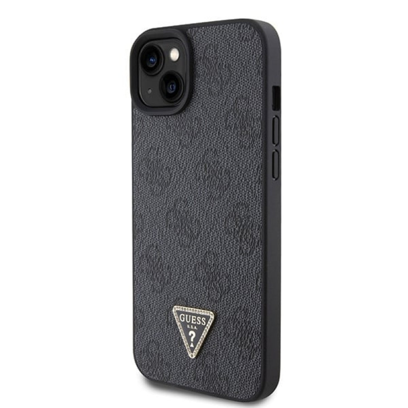 Guess GUHCP15MP4TDSCPK Apple iPhone 15 Plus / 14 Plus θήκη hardcase, Crossbody 4G Metal Logo, μαύρη