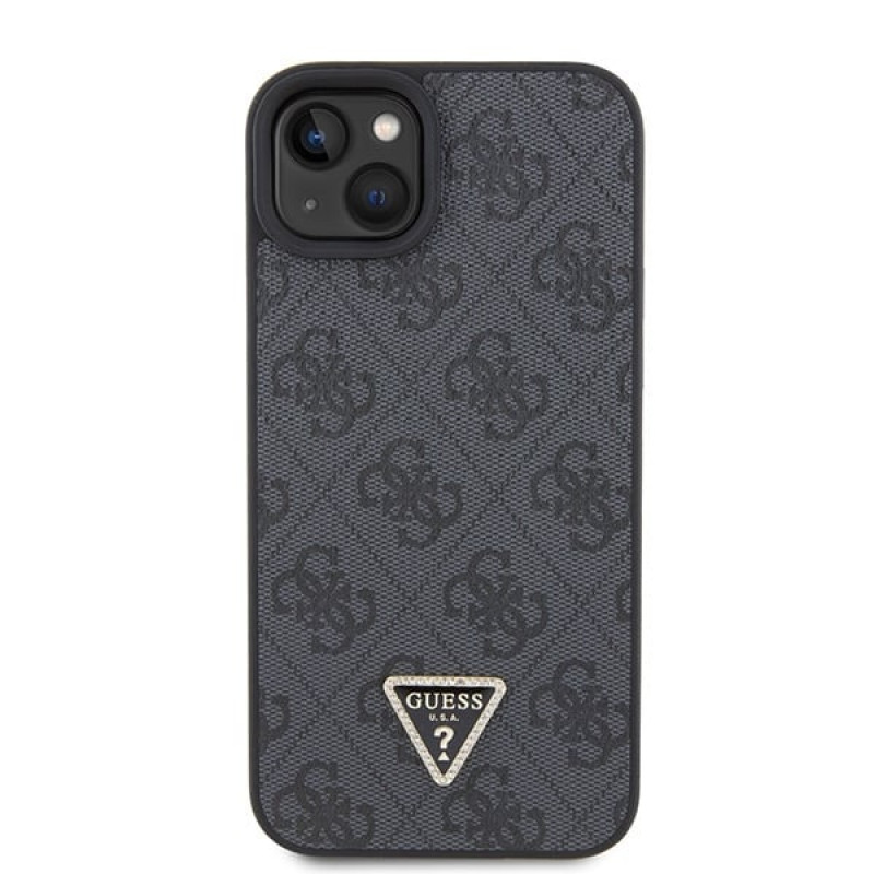 Guess GUHCP15MP4TDSCPK Apple iPhone 15 Plus / 14 Plus θήκη hardcase, Crossbody 4G Metal Logo, μαύρη