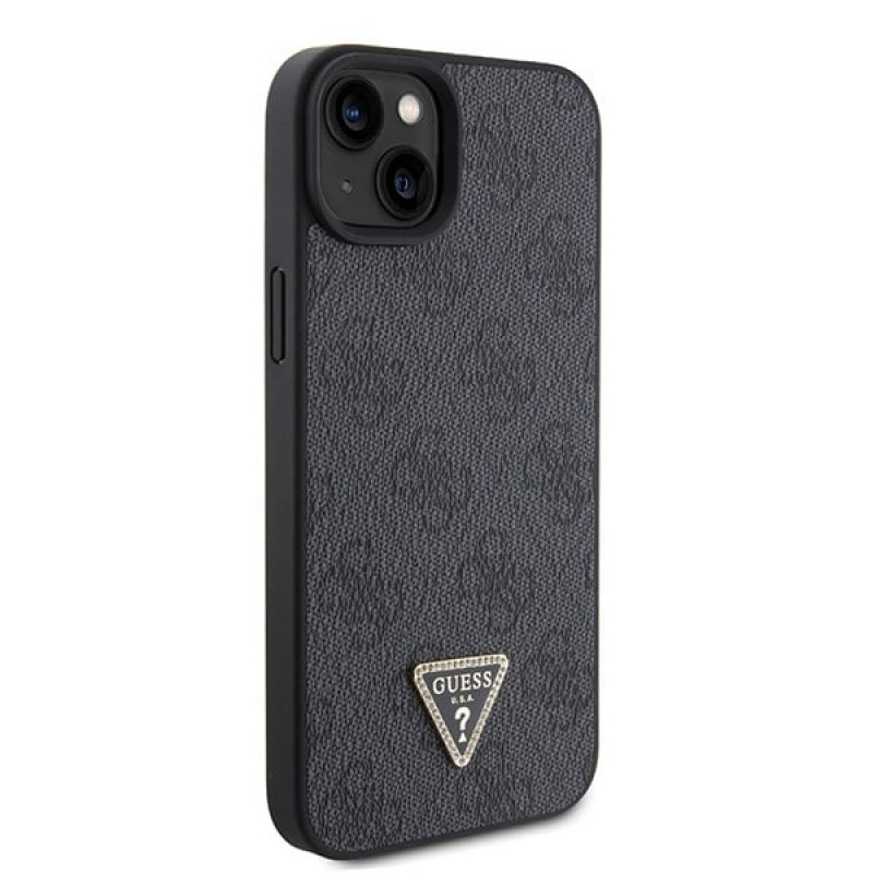 Guess GUHCP15MP4TDSCPK Apple iPhone 15 Plus / 14 Plus θήκη hardcase, Crossbody 4G Metal Logo, μαύρη