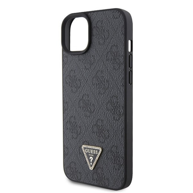 Guess GUHCP15MP4TDSCPK Apple iPhone 15 Plus / 14 Plus θήκη hardcase, Crossbody 4G Metal Logo, μαύρη