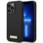 Guess GUHMP14XSBPLK Apple iPhone 14 Pro Max θήκη σκληρή, Silicone Logo Plate MagSafe, μαύρη