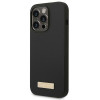 Guess GUHMP14XSBPLK Apple iPhone 14 Pro Max θήκη σκληρή, Silicone Logo Plate MagSafe, μαύρη