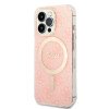 Θήκη + Ασύρματος Φορτιστής Guess GUBPP13LH4EACSP για Apple iPhone 13 Pro ροζ hardcase, 4G Print, MagSafe