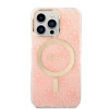 Θήκη + Ασύρματος Φορτιστής Guess GUBPP13LH4EACSP για Apple iPhone 13 Pro ροζ hardcase, 4G Print, MagSafe