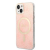 Θήκη + Ασύρματος Φορτιστής Guess GUBPP14MH4EACSP για Apple iPhone 14 Plus / iPhone 15 Plus, Ροζ, Σκληρή Θήκη, 4G Print, MagSafe