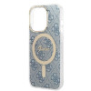 Θήκη Guess GUBPP14LH4EACSB + Ασύρματος Φορτιστής Apple iPhone 14 Pro Μπλε Σκληρή Θήκη, 4G Print, MagSafe