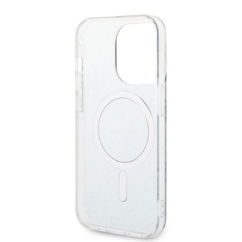 Θήκη Guess GUBPP14LH4EACSB + Ασύρματος Φορτιστής Apple iPhone 14 Pro Μπλε Σκληρή Θήκη, 4G Print, MagSafe
