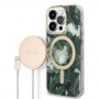 Guess GUBPP14XHJEACSA Θήκη + Ασύρματος Φορτιστής για Apple iPhone 14 Pro Max, Jungle, πράσινη σκληρή θήκη, MagSafe
