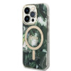 Guess GUBPP14XHJEACSA Θήκη + Ασύρματος Φορτιστής για Apple iPhone 14 Pro Max, Jungle, πράσινη σκληρή θήκη, MagSafe