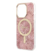 Guess GUBPP14LHJEACSP Θήκη + Ασύρματος Φορτιστής για Apple iPhone 14 Pro, Jungle, ροζ σκληρή θήκη, MagSafe