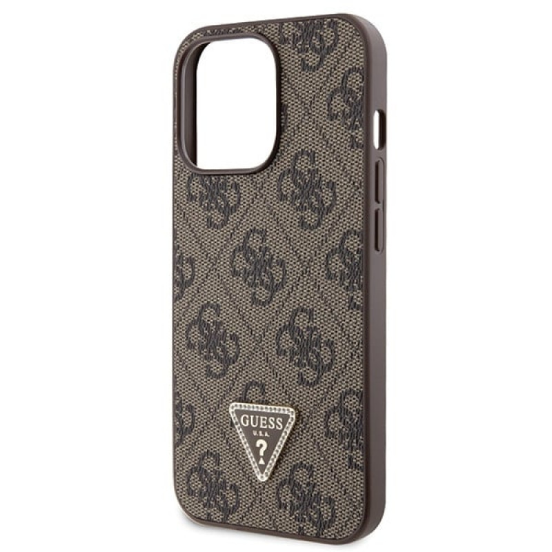 Guess GUHCP13LP4TDSCPW Apple iPhone 13/13 Pro καφέ hardcase, Crossbody 4G Metal Logo