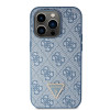 Guess GUHCP14XP4TDSCPB Apple iPhone 14 Pro Max μπλε σκληρή θήκη, Crossbody 4G Metal Logo