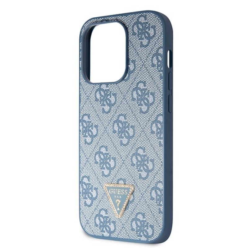 Guess GUHCP14XP4TDSCPB Apple iPhone 14 Pro Max μπλε σκληρή θήκη, Crossbody 4G Metal Logo