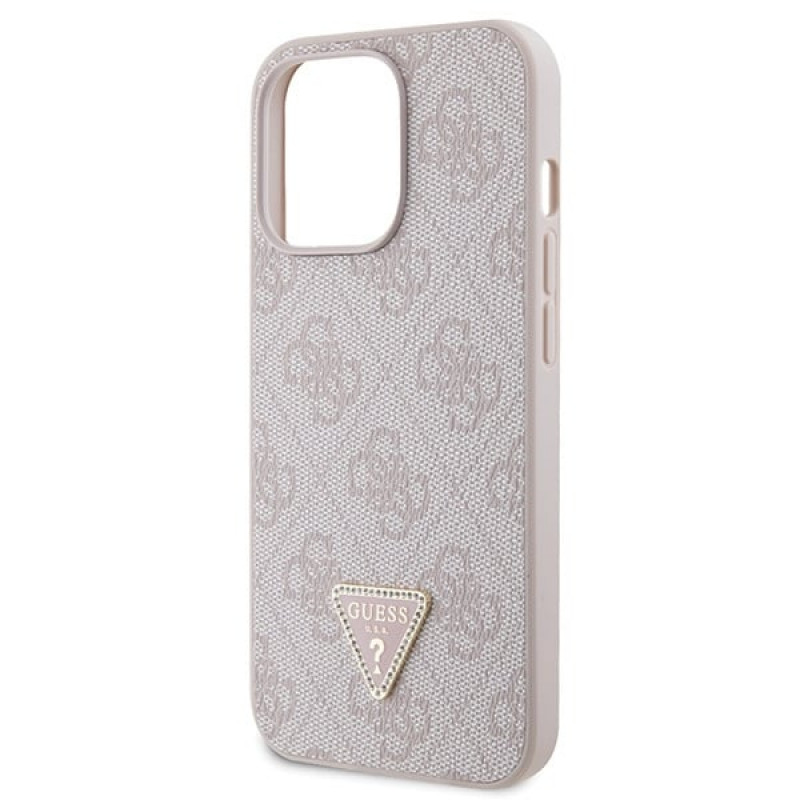 Guess GUHCP13LP4TDSCPP Apple iPhone 13/13 Pro ροζ σκληρή θήκη, Crossbody 4G Metal Logo