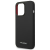 Karl Lagerfeld KLHMP14LSLMP1K Apple iPhone 14 Pro μαύρη σκληρή θήκη, Silicone Plaque, MagSafe