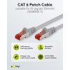 Καλώδιο patch Goobay CAT 6 S/FTP (PiMF), 5 m, γκρι, σετ 10 τεμαχίων, χάλκινος αγωγός (CU), περίβλημα χωρίς αλογόνα (LSZH)