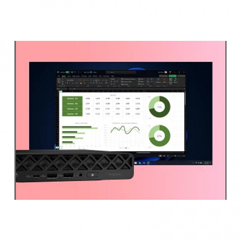 HP ProDesk 4 Mini G1i μίνι υπολογιστής, Intel Core Ultra 5 235T, 16 GB RAM, 512 GB SSD, Windows 11 Pro