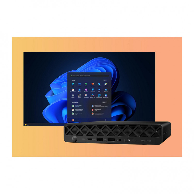 HP ProDesk 4 Mini G1i μίνι υπολογιστής, Intel Core Ultra 5 235T, 16 GB RAM, 512 GB SSD, Windows 11 Pro