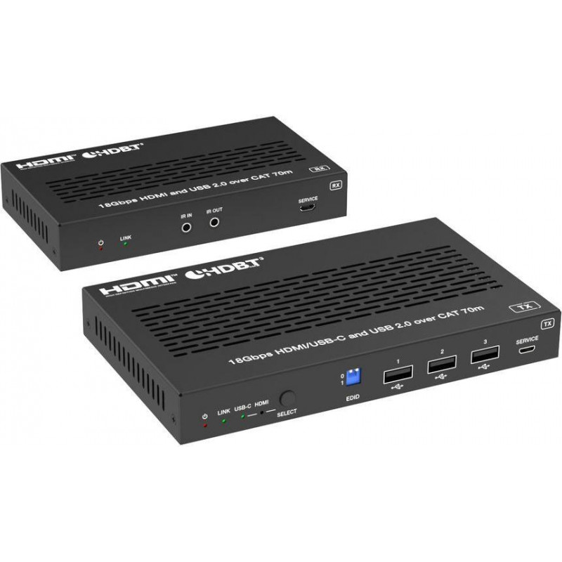 Vivolink VLHUB121-EXT Επέκταση 4K HDMI και USB-C