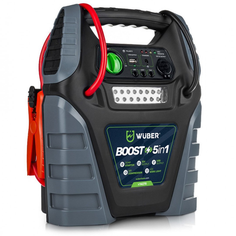 Wuber W14270 φορητός αεροσυμπιεστής 5 σε 1 με λειτουργία εκκίνησης