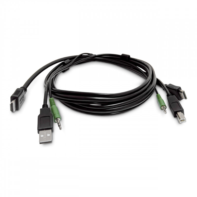 Καλώδιο KVM HDMI StarTech.com SKHDMMKVM-06-TAA συμβατό με TAA, USB 2.0, ήχος 3.5 mm, 1.8 m