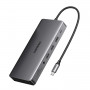 Σταθμός σύνδεσης φορητού υπολογιστή Ugreen Revodok Pro 313 USB-C (15978), UGR1851, 100 W, γκρι