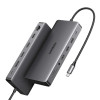 Σταθμός σύνδεσης φορητού υπολογιστή Ugreen Revodok Pro 313 USB-C (15978), UGR1851, 100 W, γκρι