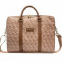 Guess GCube Stripes GUCB15HGCFSEW τσάντα laptop, έως 16", καφέ