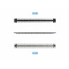 StarTech.com C6PANELSTP481U 48-Port 1U Blank Keystone Patch Panel, CAT6A, 48.3 cm (19 in), μαύρο