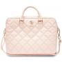 Guess GUCB15ZPSQSSGP Τσάντα φορητού υπολογιστή 16 ιντσών, Quilted 4G, ροζ