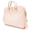Guess GUCB15ZPSQSSGP Τσάντα φορητού υπολογιστή 16 ιντσών, Quilted 4G, ροζ