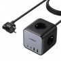 Ugreen CD268 Πολύπριζο Κύβος 65W USB-A/USB-C + 3x AC, μαύρο