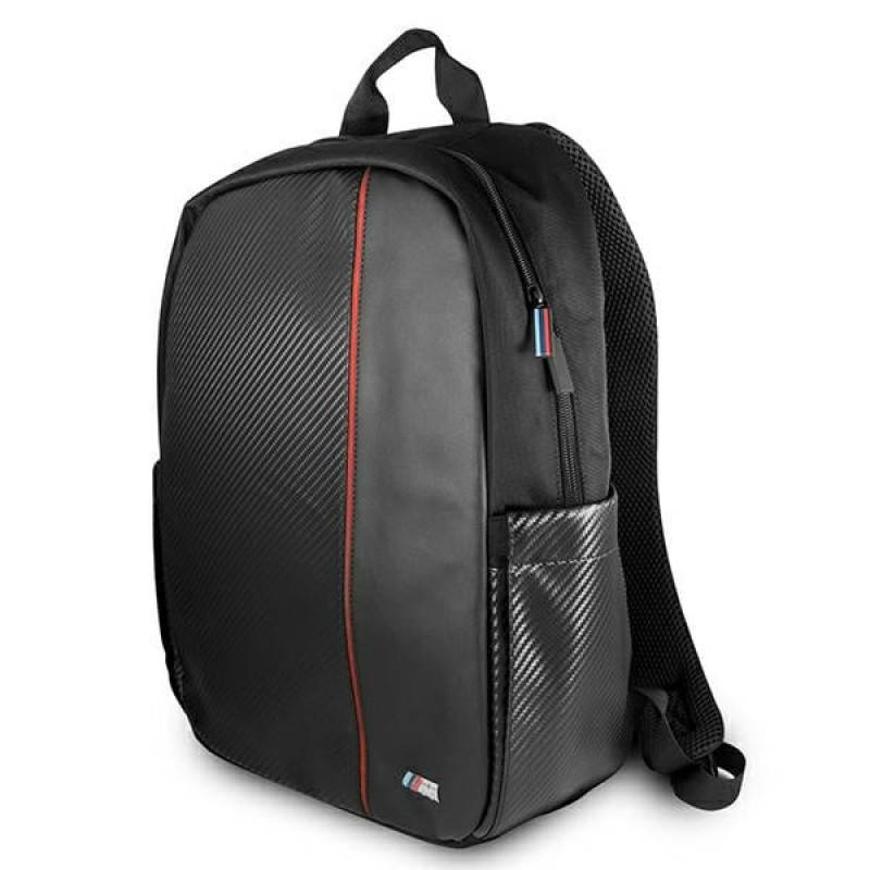 BMW BMBPCO15CAPRBK Σακίδιο πλάτης, 16 ίντσες, μαύρο Carbon Red Stripe