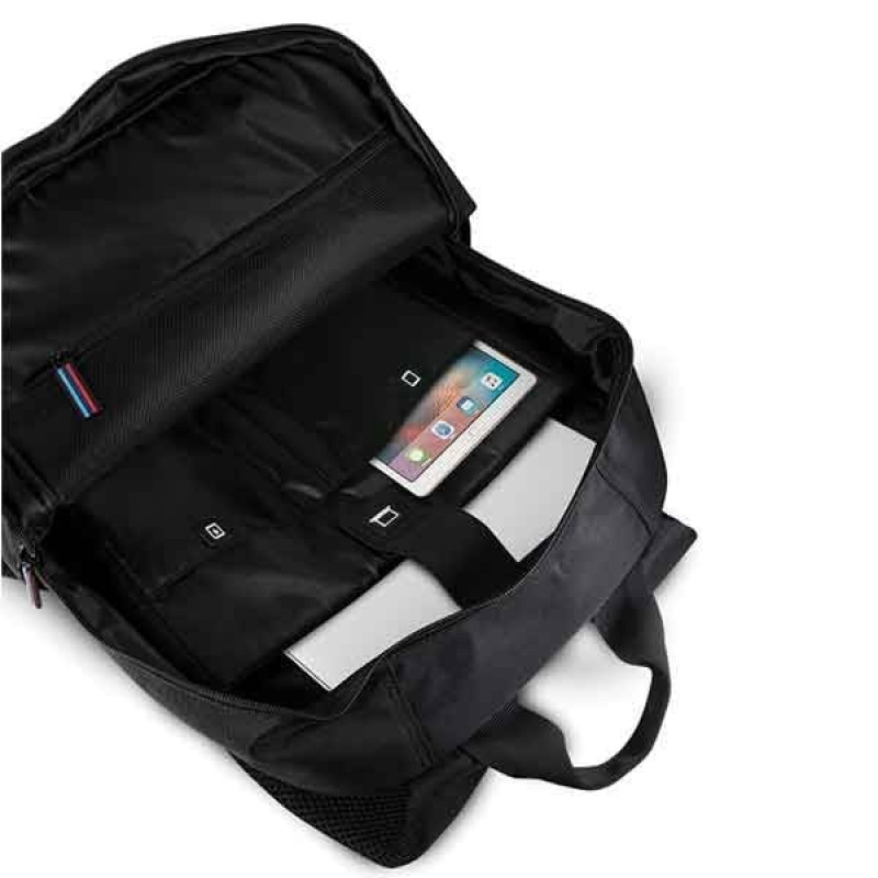 BMW BMBPCO15CAPNBK Σακίδιο πλάτης, 16", μαύρο Carbon Navy Stripe