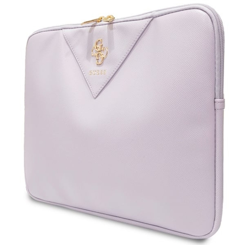 Θήκη Laptop Guess GUCS14ZPGSTEGU, 14 ίντσες, Triangle 4G, μωβ