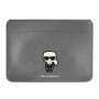 Θήκη Karl Lagerfeld KLCS14PISFG, 13/14 ίντσες, ασημί Saffiano Ikonik Karl