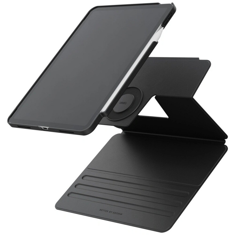Θήκη tablet UNIQ Rovus Snapmount Magnetic 360 Rotating Detachable για Apple iPad Pro 11 2024, μαύρη