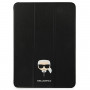 Θήκη βιβλίου Karl Lagerfeld KLFC11OKHK για Apple iPad Pro 11 2021 3ης γενιάς, μαύρη Saffiano Karl Head