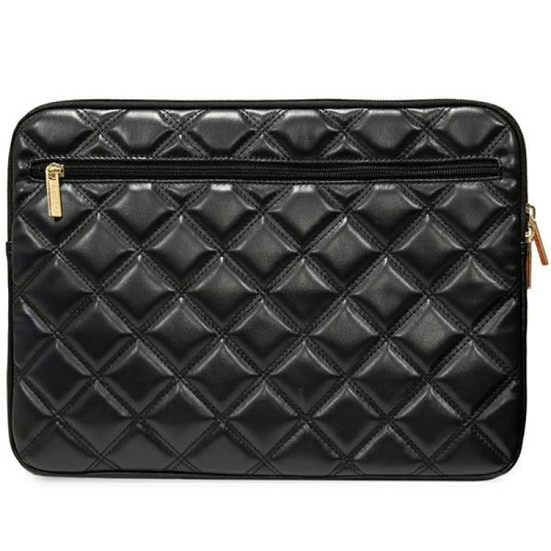 Θήκη laptop Guess GUCS14ZPSQSSGK, 14", Quilted 4G, μαύρη