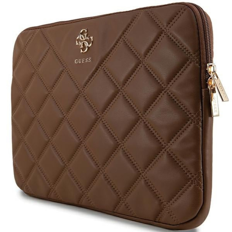 Guess Quilted 4G Θήκη Laptop GUCS14ZPSQSSGW 14", καφέ