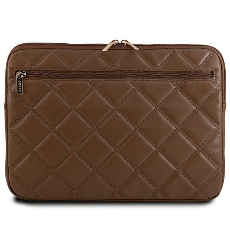 Guess Quilted 4G Θήκη Laptop GUCS14ZPSQSSGW 14", καφέ