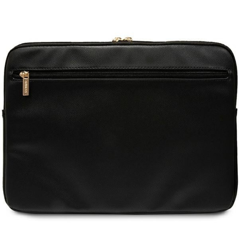 Guess GUCS16ZPGSTEGK ZIP Leather Triangle 4G Θήκη Laptop 16", μαύρη