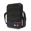 BMW BMTB10PUCARTCBK Δίχρωμη τρίχρωμη τσάντα από άνθρακα & νάιλον για tablet 10", μαύρη
