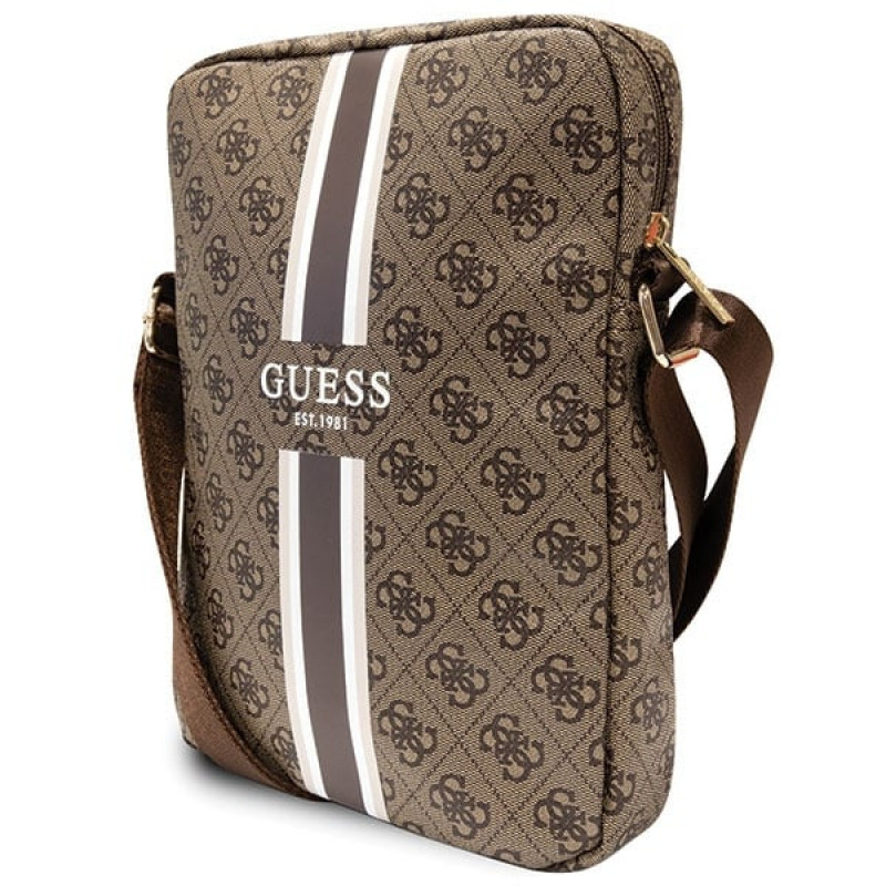 Guess GUTB10P4RPSW 4G Stripes Τσάντα για tablet 10", καφέ