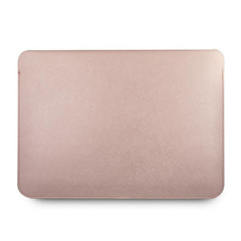 Θήκη Guess GUCS13PUSASPI Saffiano Script για φορητό υπολογιστή 13", ροζ