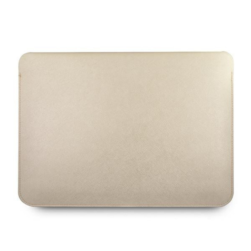 Θήκη Guess GUCS13PUSASLG Saffiano Script για φορητό υπολογιστή 13" laptop, χρυσή