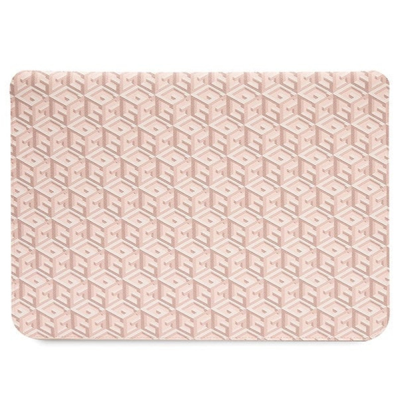 Θήκη laptop Guess GUCS14HGCFSEP 14", GCube Stripes, ροζ