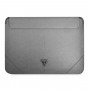 Θήκη laptop Guess GUCS14PSATLG 13/14 ίντσες, Saffiano Triangle, ασημί