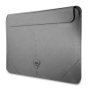 Θήκη laptop Guess GUCS14PSATLG 13/14 ίντσες, Saffiano Triangle, ασημί
